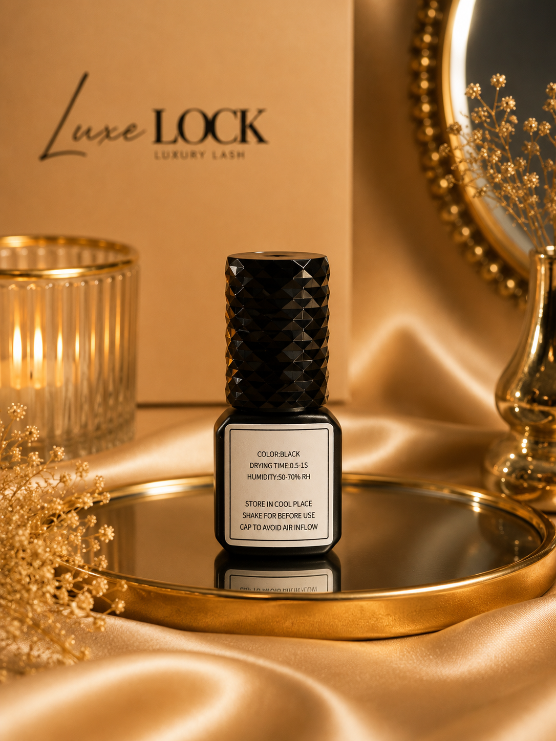 Luxe Lock-Black Adhesive 5ml